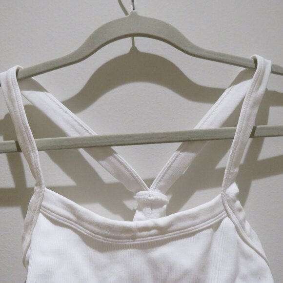 FREE PEOPLE MOVEMENT All Clear Solid Cami in White Ribbed Workout - Size XS / S - Picture 5 of 12